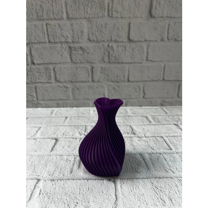 Nevamel® 5 cm Mor Kalp Formlu Mini Vazo Modern Mini Dekor Ürünü