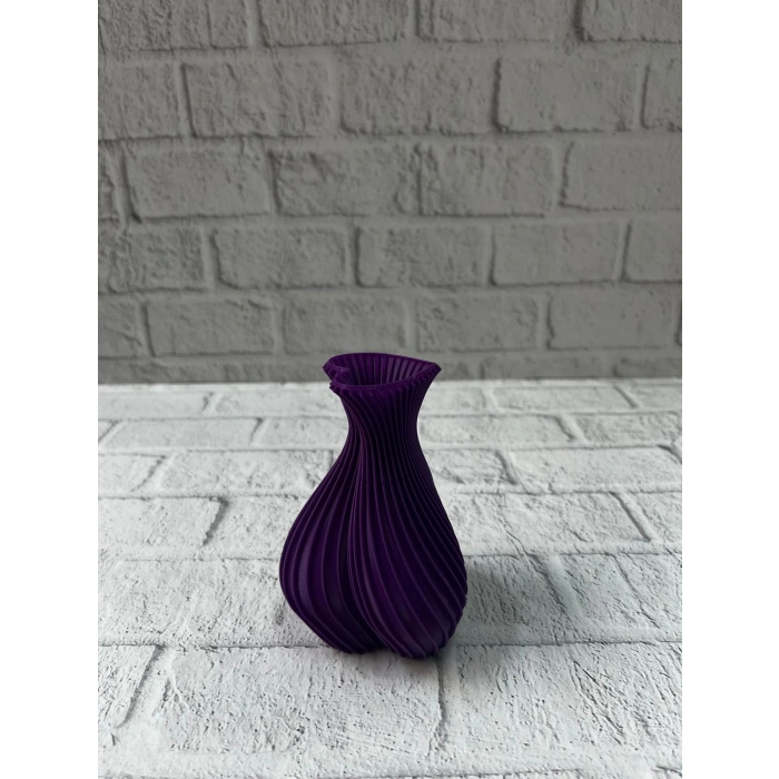 Nevamel® 5 cm Mor Kalp Formlu Mini Vazo Modern Mini Dekor Ürünü