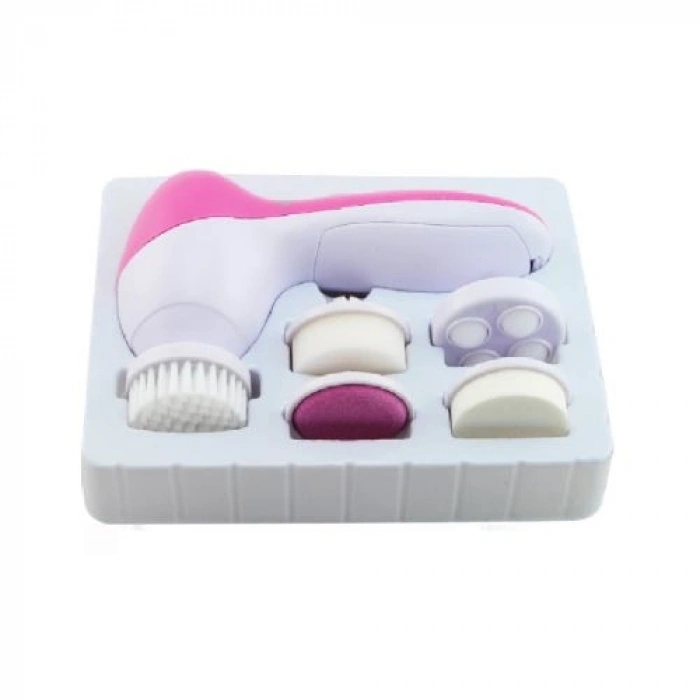 Nevamel 5 iN 1 Pilli Yüz Temizleme,Masaj ve Peeling Fırça seti