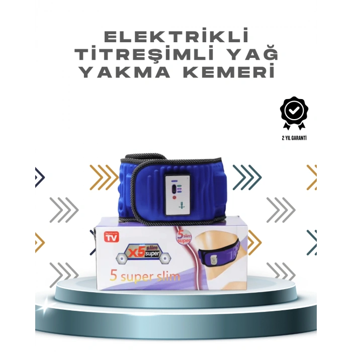 Nevamel 5 Motorlu Manyetik Masaj Kemeri – Bel Kalça ve Bacak İçin Zayıflama