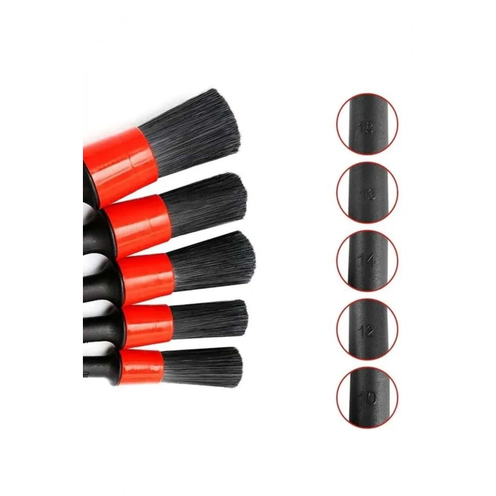 Nevamel® 5 Parça Araç İçi Temizlik Fırçası Araç İçi-Dışı Temizleme Fırça Seti