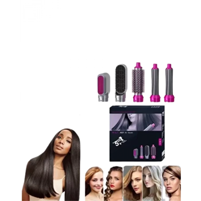 Nevamel® 5 Parçalı Saç Şekillendirme Seti Isı Kontrollü Kolay Kullanım ve Hızlı Sonuç