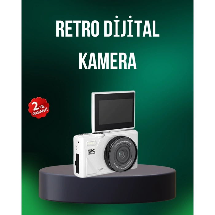 Nevamel® 5K 75MP Dijital Kamera WiFi Aktarımlı Otofokus ve 18x Dijital Zoom