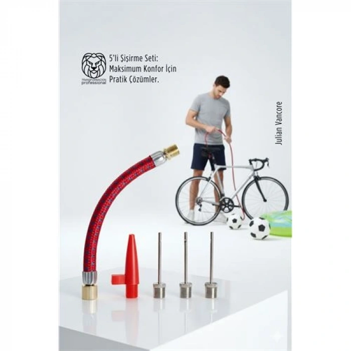 Nevamel® 5’li Şişirme Seti: Futbol Bisiklet ve Deniz Ekipmanları İçin Master Adaptör Kiti