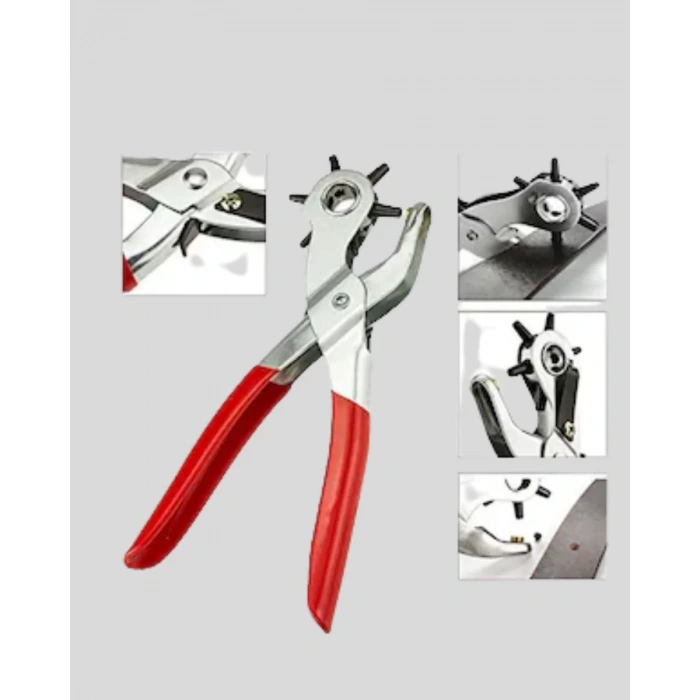 Nevamel® 6 Başlıklı Kemer Delme Pense Paslanmaz Çelik Çok Amaçlı