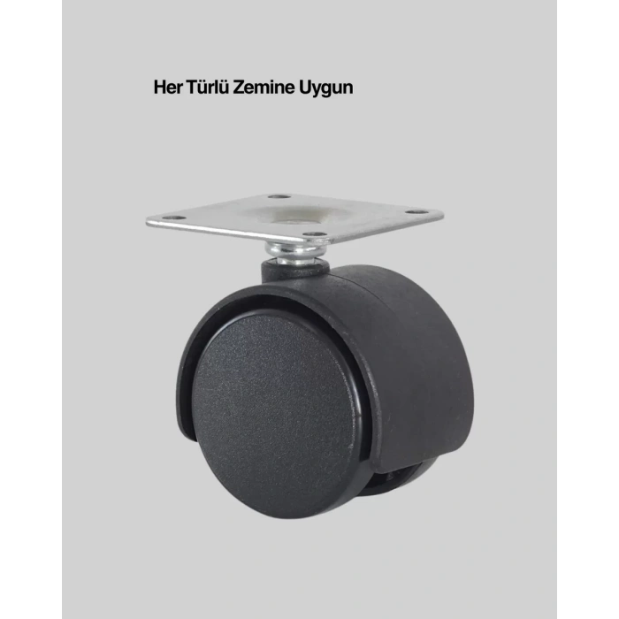 Nevamel® 6 cm Döner Kilitsiz Ayak Tek Parça