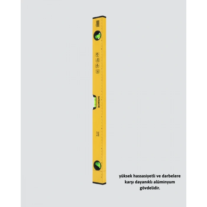 Nevamel® 600 mm Su Terazisi Sarı Dayanıklı Gövde Hassas Ölçüm Yeni Nesil