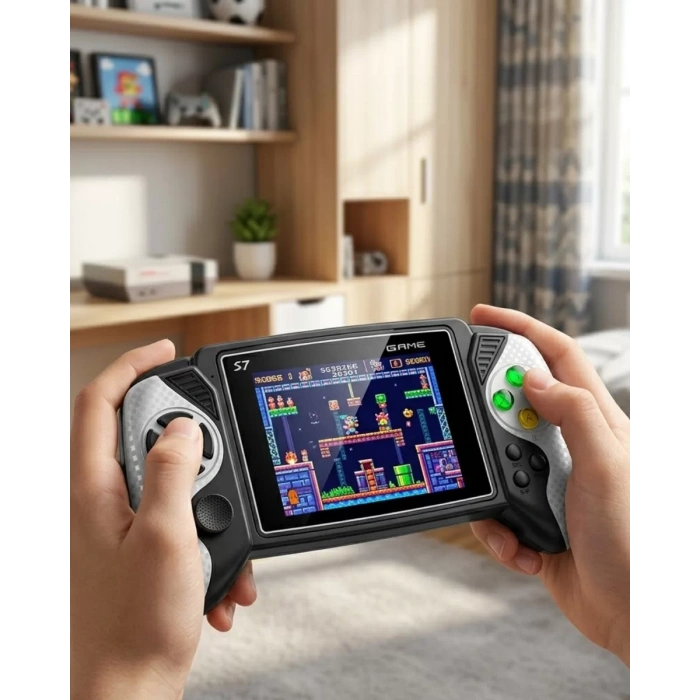 Nevamel® 620 Oyunlu Taşınabilir Oyun Konsolu HD Ekran TV Bağlantılı Şarjlı