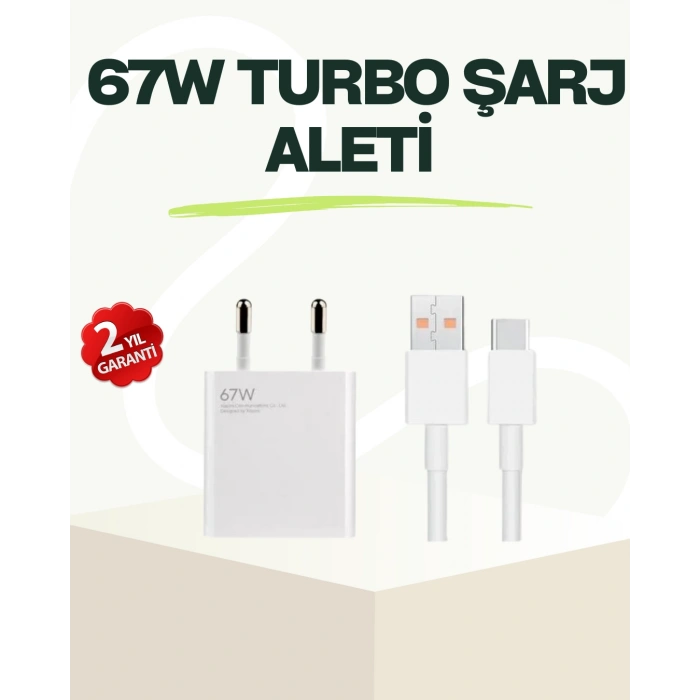 Nevamel® 67 Watt Güçlü Çift Turbo Şarj Aleti iPhone 13 14 15 Pro Max Uyumlu