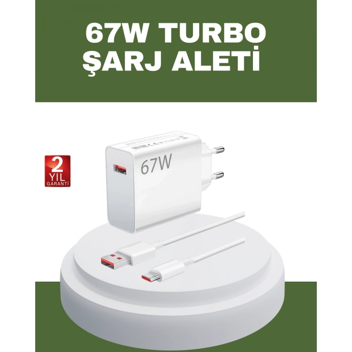 Nevamel® 67 Watt Type C Hızlı Şarj Cihazı OnePlus 7 8 9 10 Uyumlu