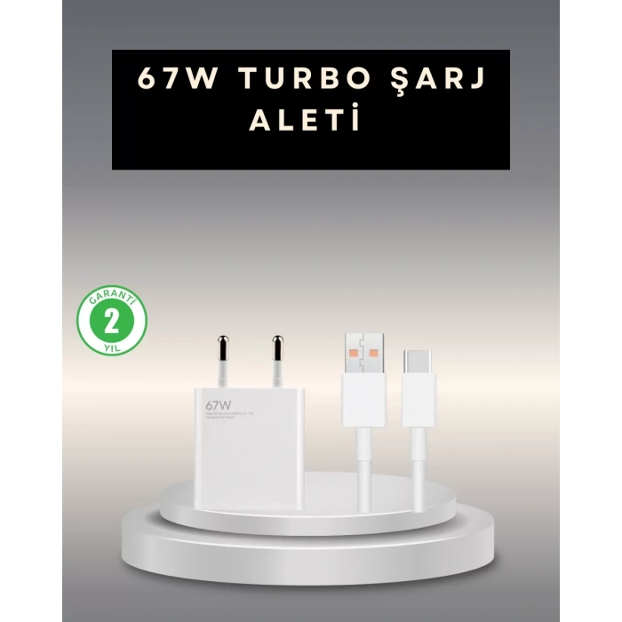 Nevamel® 67 Watt Type C Şarj Adaptörü Poco X3 X4 X5 Pro Uyumlu