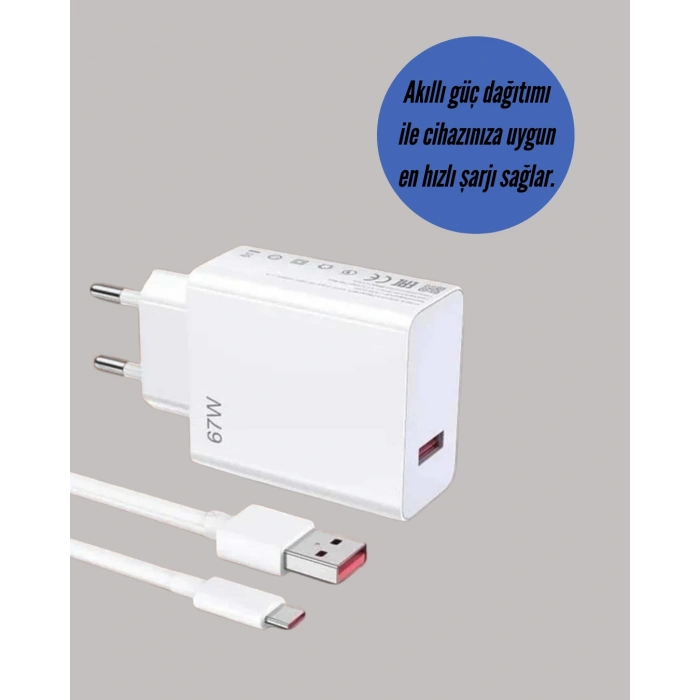 Nevamel 67W Hızlı Şarj Cihazı Yüksek Isı Dayanımlı Type-C Set