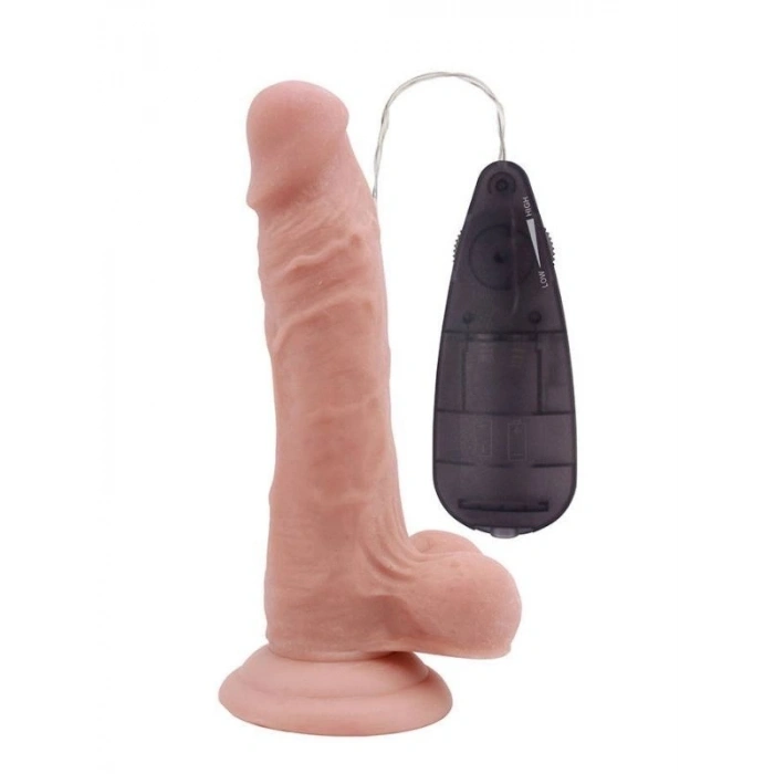 Nevamel® 7’ Beginners Dildo Vibrator Flesh