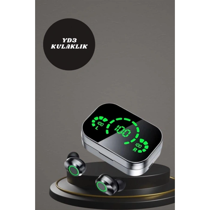 Nevamel 7 Kordonlu Akıllı Saat Ve Aynalı Bluetooth Kulaklık Powerbank Dijital Göstergeli