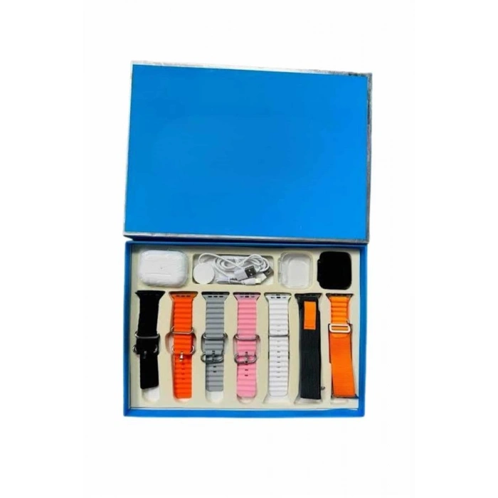 Nevamel 7 Kordonlu Unisex Akıllı Saat Çoklu Kordon Seçeneği Amoled Ekran