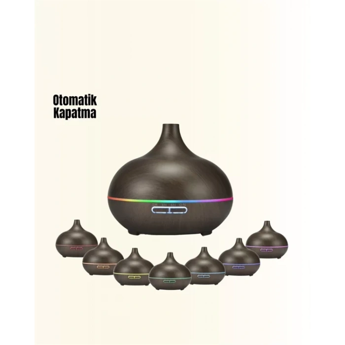 Nevamel® 7 Renk Işıklı Ultrasonik Hava Difüzörü – Sessiz ve Güvenli Kullanım