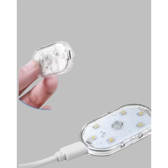 Nevamel 7 Renk Modlu Dokunmatik Sensörlü Mini LED Araç İçi Lamba