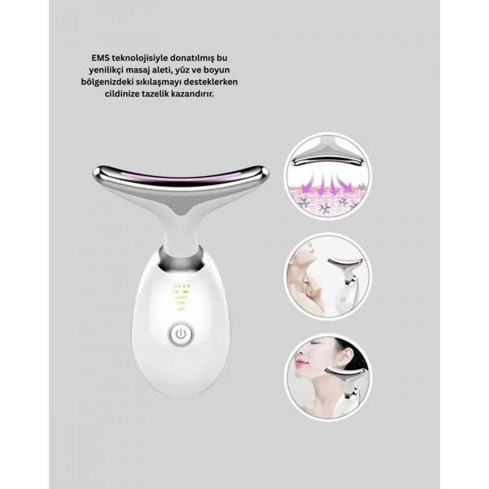 Nevamel® 7 Renkli LED Cilt Yenileyici Masaj ve Bakım Cihazı Yeni Nesil