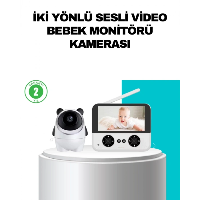 Nevamel® 720P Bebek Kamerası Uzaktan Kontrollü Gece Görüşlü Monitör