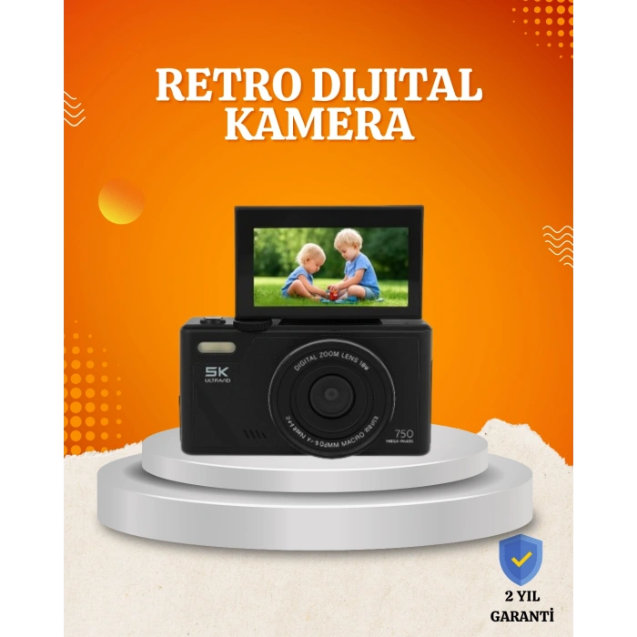 Nevamel® 75MP 5K Video Destekli Dijital Kamera 18x Zoom Çok Eksenli Stabilizasyon