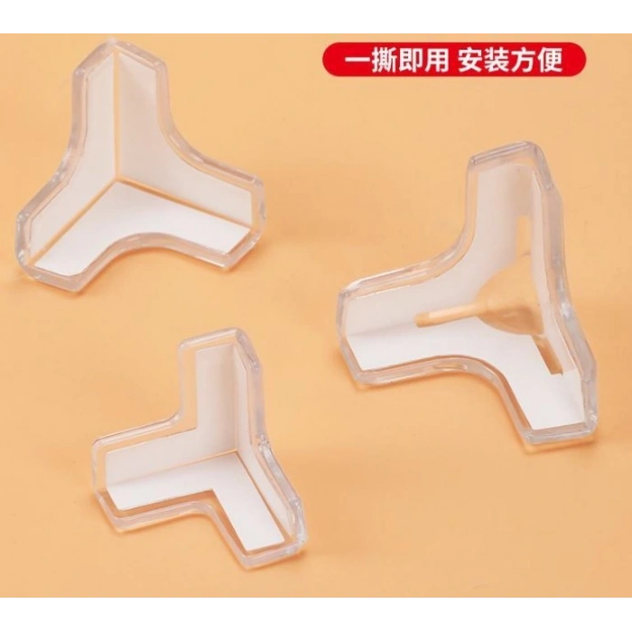 Nevamel 8li Set Silikon Şeffaf Masa Kenarı Koruma Aparatı