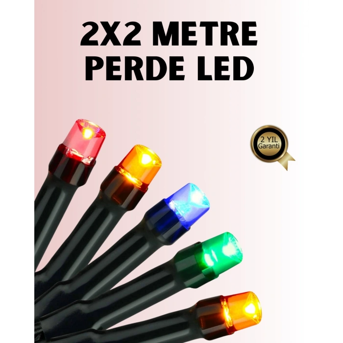 Nevamel 8 Modlu Zaman Ayarlı LED Perde Işık – Bahçe ve Balkon Dekorasyonu