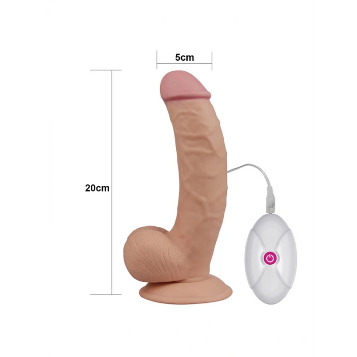 Nevamel® 8.5 İnç The Ultra Soft Dude Vibrating Realistik Vibratör