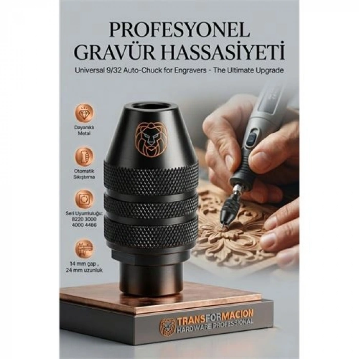 Nevamel® 9/32 Otomatik Gravür Makinesi Mandren  8220 3000 4000 4486 Penset 723041