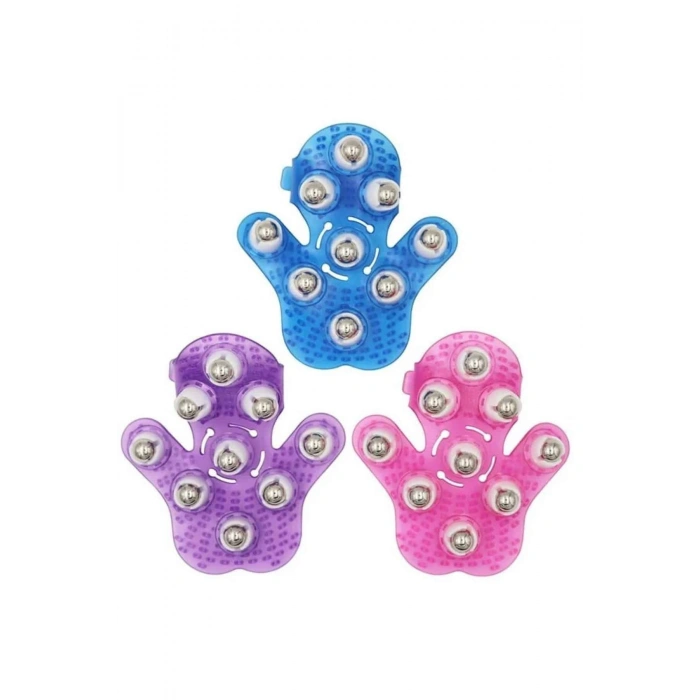 Nevamel® 9 Bilyeli Masaj Eldiveni Giyilebilir Plastik Vücut Sıkılaştırıcı