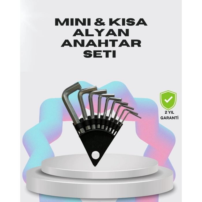 Nevamel® 9 Parça Kısa Tip Alyan Seti Isıl İşlemli Profesyonel Kullanım