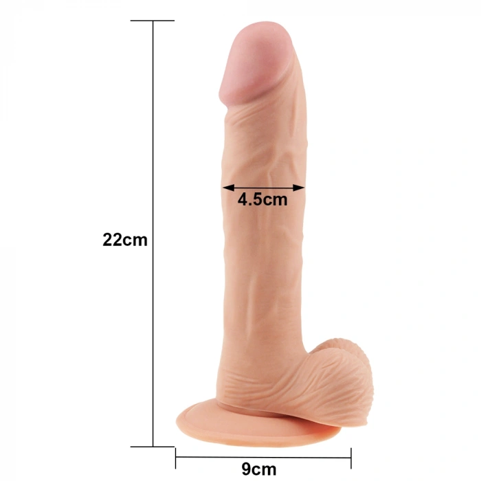 Nevamel® 9İnç The Ultra Soft Dude Dildo