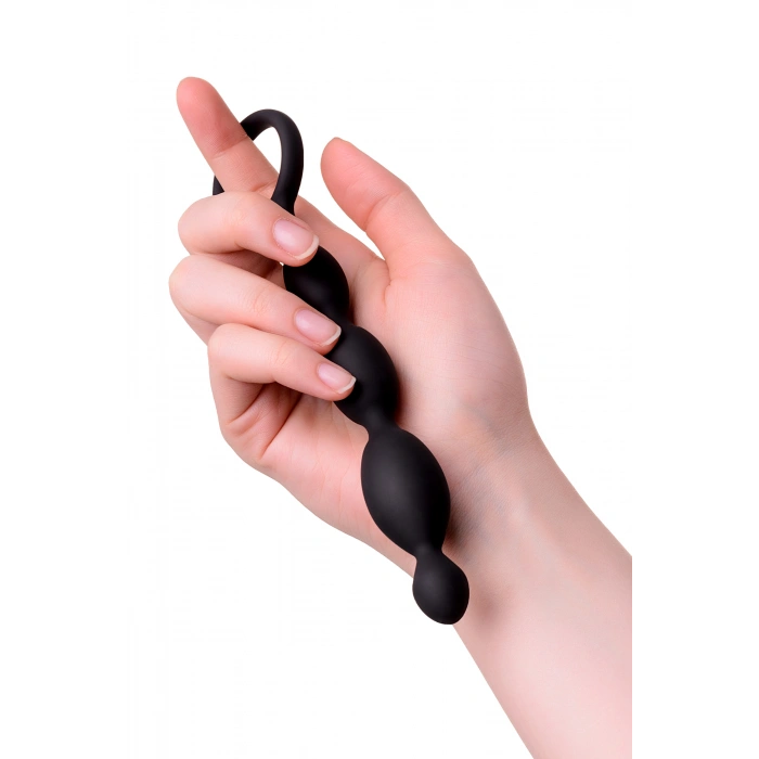 Nevamel® A-Toys Anal Boncuk S, Silikon, Siyah, 19,5Cm