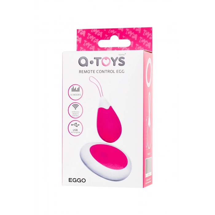 Nevamel® A-Toys Eggo Uzaktan Kumandalı Vibratörü, Silikon, Pembe, 6 Cm