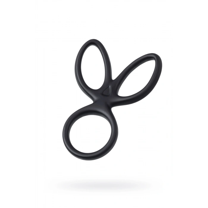 Nevamel® A-Toys Kraken Üçlü Penis Halkası, Silikon, Siyah, 10 Cm