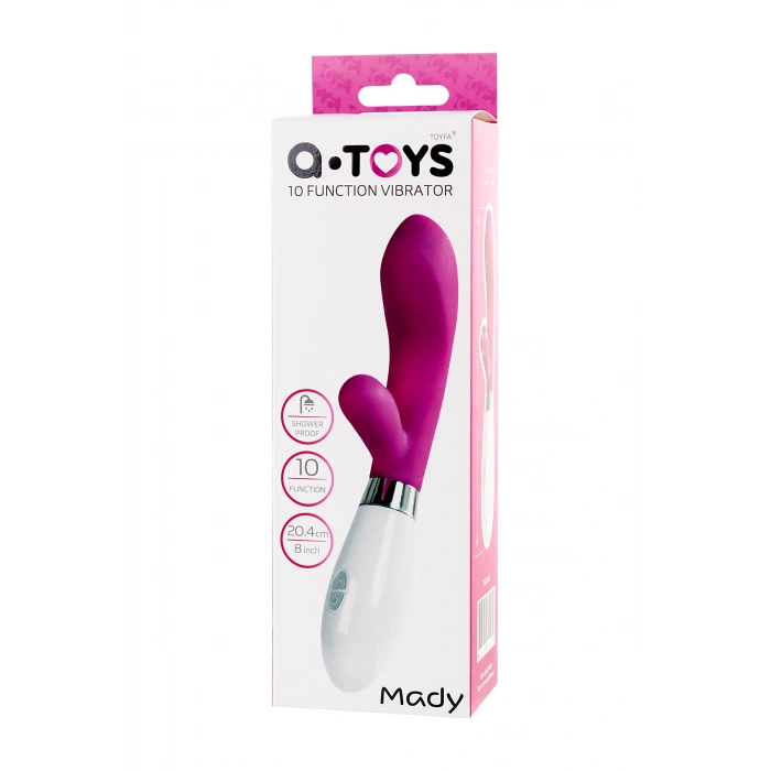 Nevamel® A-Toys Mady Vibratör, Silikon, Pembe, 20,4 Cm