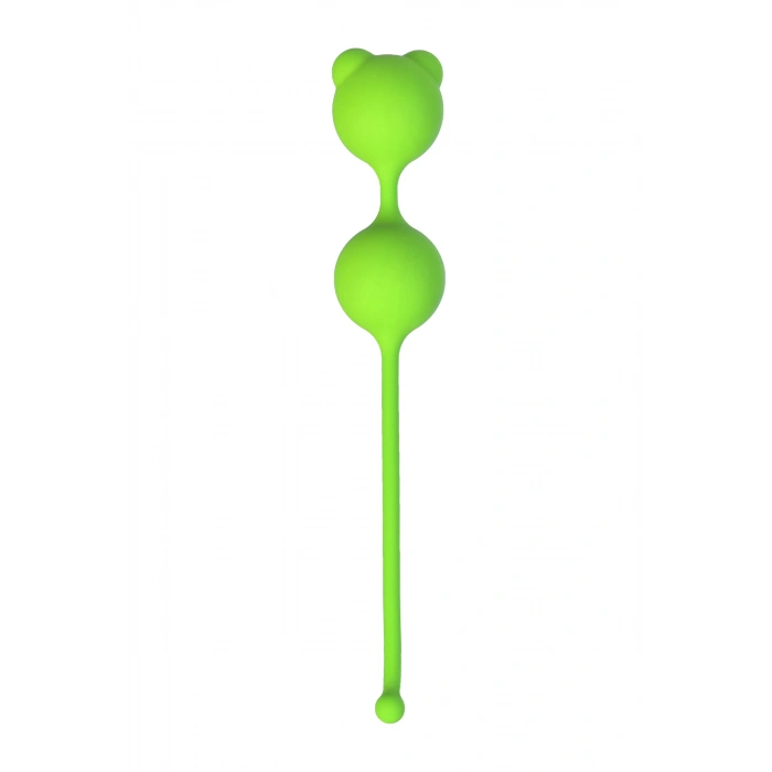 Nevamel® A-Toys Meeko Vajinal Topları, Silikon, Yeşil, 16,4 Cm, Ø 2,7 Cm