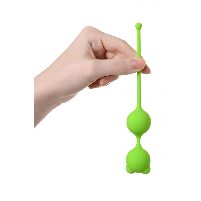 Nevamel® A-Toys Meeko Vajinal Topları, Silikon, Yeşil, 16,4 Cm, Ø 2,7 Cm