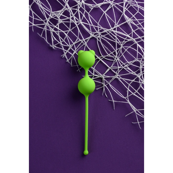 Nevamel® A-Toys Meeko Vajinal Topları, Silikon, Yeşil, 16,4 Cm, Ø 2,7 Cm