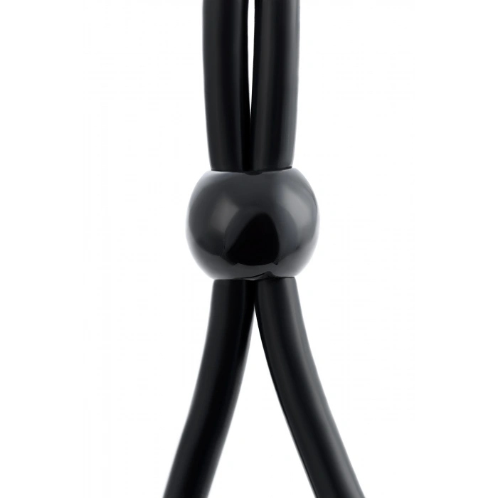Nevamel® A-Toys Nın Iki Boncuklu Penisine Kement, Silikon, Siyah, 19,5 Cm