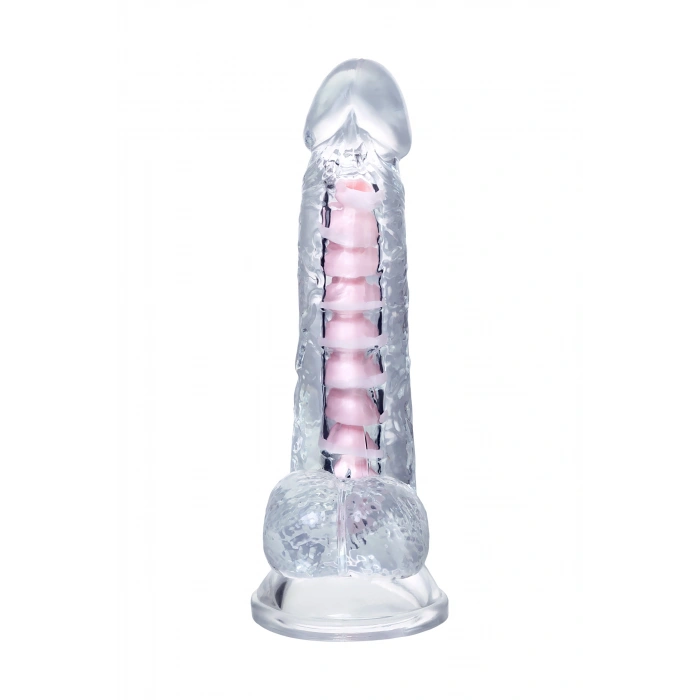 Nevamel® A-Toys Paret Jel Dildo, Tpe, Şeffaf, 18 Cm