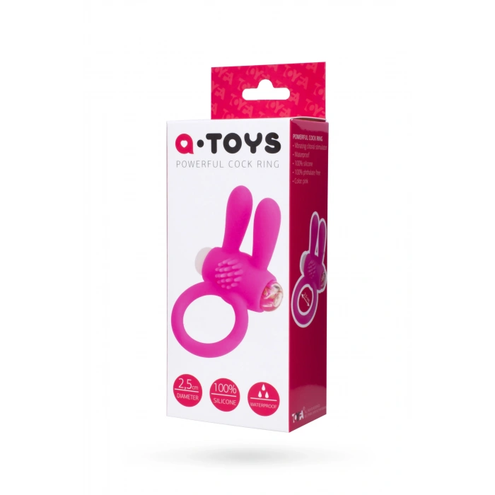 Nevamel® A-Toys Rabbi Penis Halkası , Silikon, Pembe, Ø 2,5 Cm