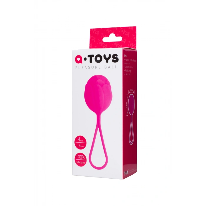 Nevamel® A-Toys Rosi Vajinal Topları, Silikon, Pembe, 10,5 Cm