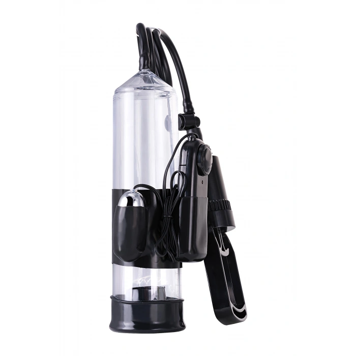 Nevamel® A-Toys Titreşimli Penis Pompası, Pvc, Siyah, 22,8 Cm