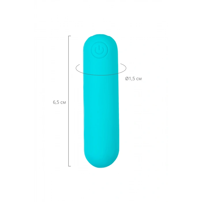 Nevamel® A-Toys Vibratör Mermisi Tnim, Silikon, Mavi, 6,5 Cm