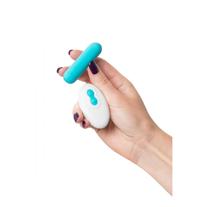 Nevamel® A-Toys Vibratör Mermisi Tnim, Silikon, Mavi, 6,5 Cm
