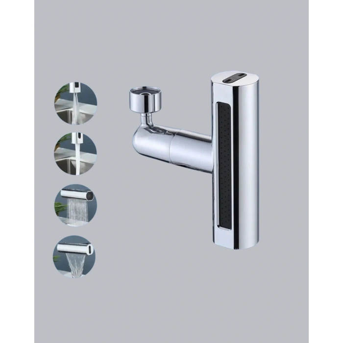 Nevamel ABS Pirinç Alaşımlı Musluk Başlığı 4 Modlu 360° Dönebilen ve Ekonomik