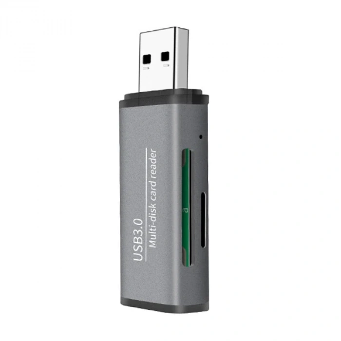 Nevamel ADS-105 USB 3.0 Hızlı Card Reader SD/TF Hafıza Kart Okuyucu-(5775)
