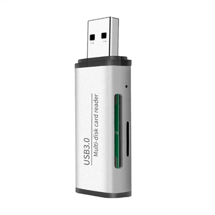 Nevamel ADS-105 USB 3.0 Hızlı Card Reader SD/TF Hafıza Kart Okuyucu-(5775)