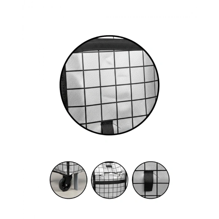 Nevamel® Ağır Yük Taşımaya Uygun Tekerlekli Market ve Pazar Çantası