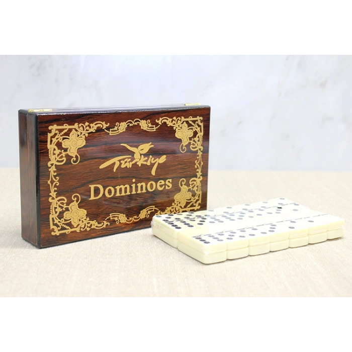 Nevamel® Ahşap Kutulu Domino Oyunu Model 3